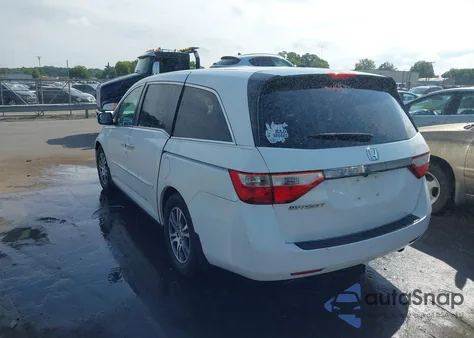 2011 Honda Odyssey Ex-L from USA, damaged, VIN 5FNRL5H65BB100118